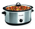 7 Quart Oval Manual Slow Cooker, Stainless Steel P887375