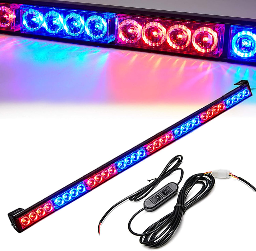 36 Inch LED Strobe Light Bar Red/Blue L4379