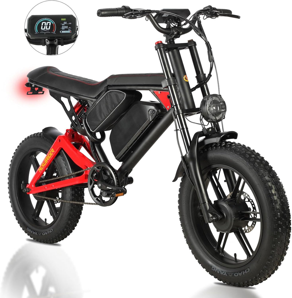 Fat Tire Electric Bike 2000W Dual Motor 20inch 48v 22.4ah A4804