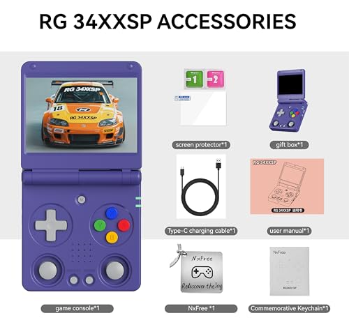 Indigo 3.4'' IPS Screen 64G TF Card Portable Handheld Gaming Console S175658