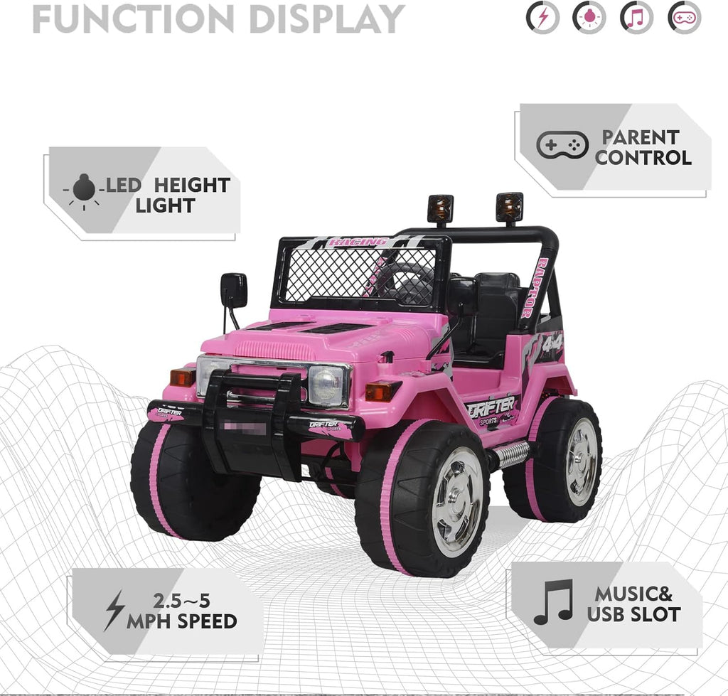 Pink 12V Kids Ride On Electric Car F145