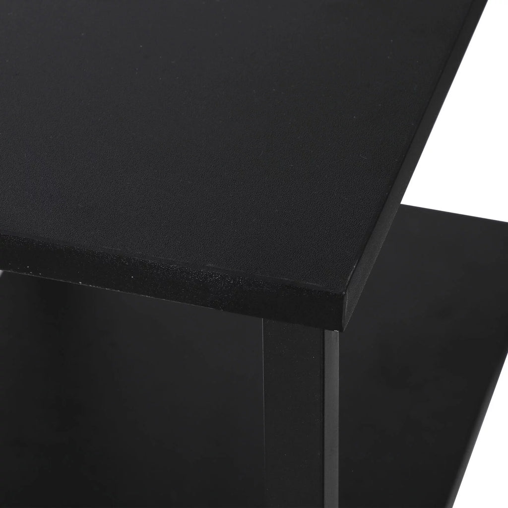 36" Computer Desk with 2 Tier Shelf F8198