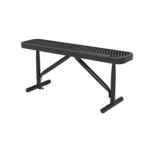Heavy Duty Metal Park Bench with Portable Frame Z716
