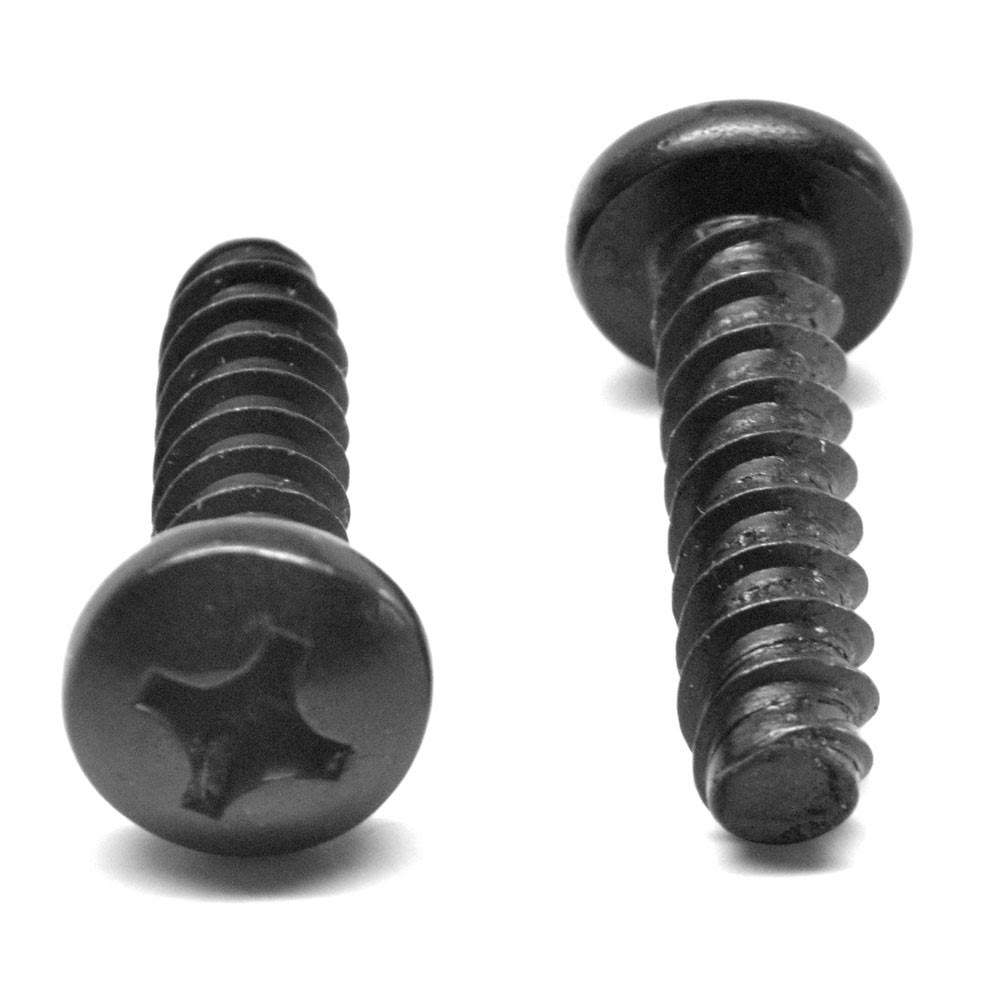 32 x 3/16 Sheet Metal Screw Phillips Pan Head Type B Low Carbon Steel Black Zinc Plated Z886529