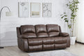 Brown Bonded Leather Recliner Sofa L601389
