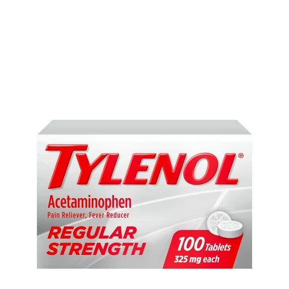 Regular Strength 325 mg Acetaminophen Tablets 100 Ct U5825