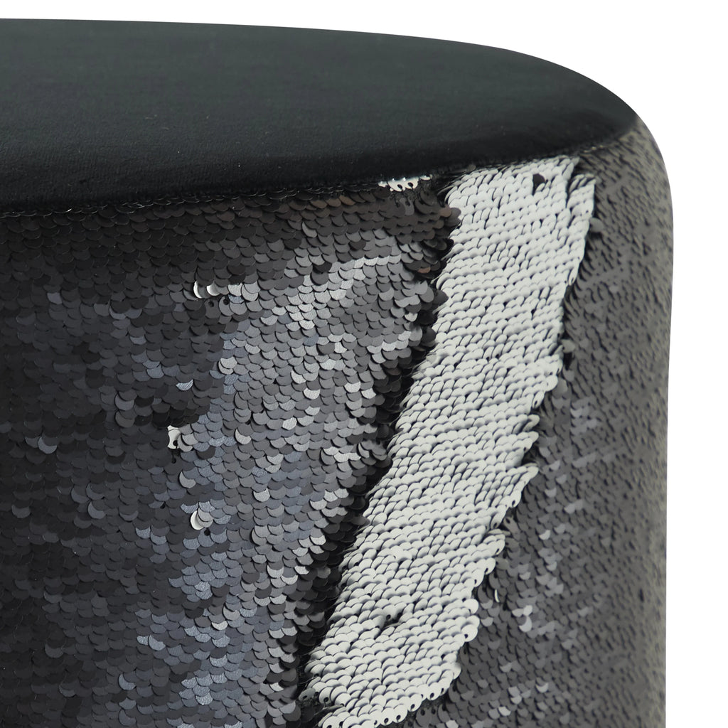 Black Wood Stool 18" E2789