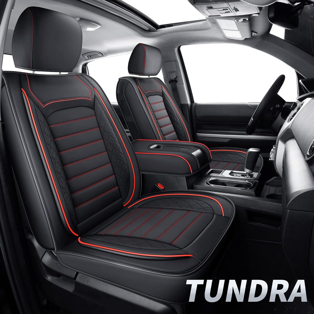 Black & Gray Water Proof Faux Leather Seat Covers Full Set B35906