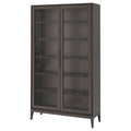 Brown Glass-Door Cabinet X16160