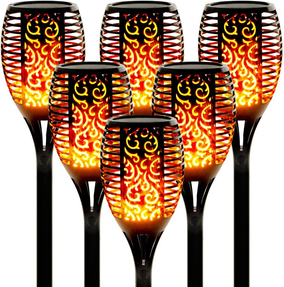 43 LED 6 Pack Solar Torch Lights D2730