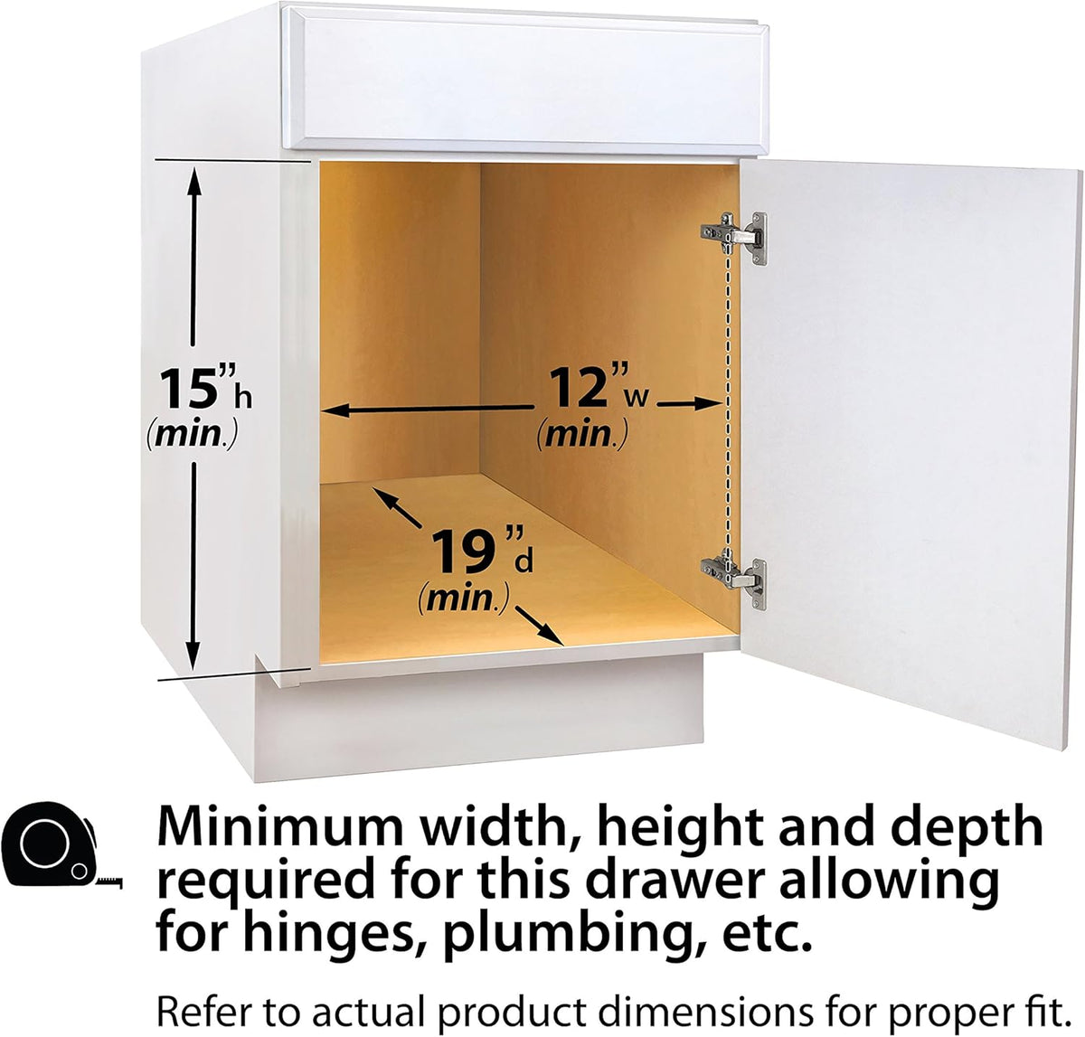 Under Sink Pull Out Two Tier Sliding Shelf H88866