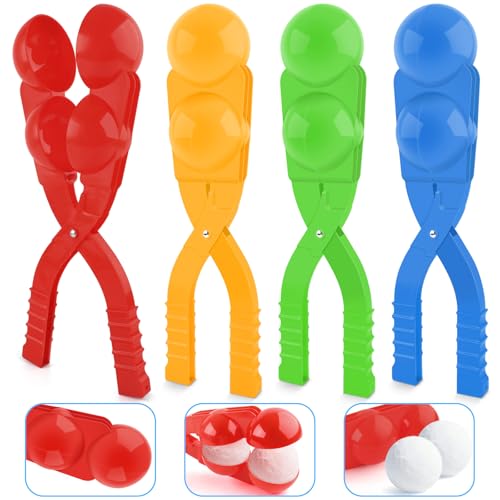 4 Pack Large Snowball Maker Tool with Handle G108