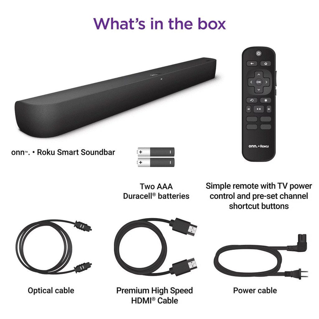 Smart Soundbar with Built-in 4K Streaming Media Player M20356
