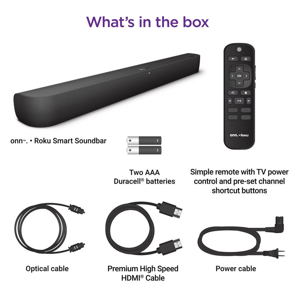 Smart Soundbar with Built-in 4K Streaming Media Player M20356