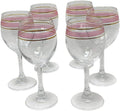 Set Of 6 Wine Glasses 6.75 Oz M994