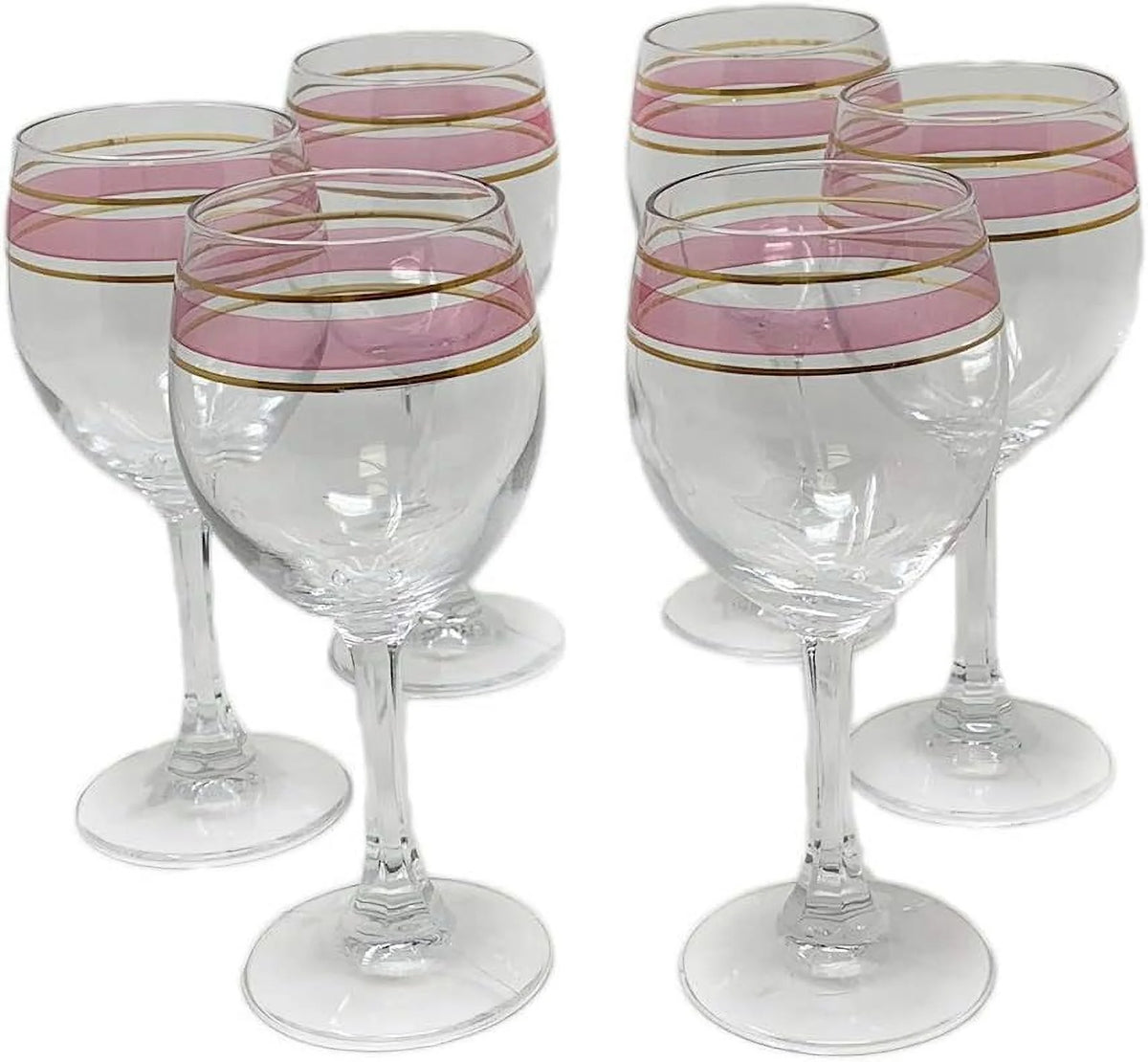Set Of 6 Wine Glasses 6.75 Oz M994