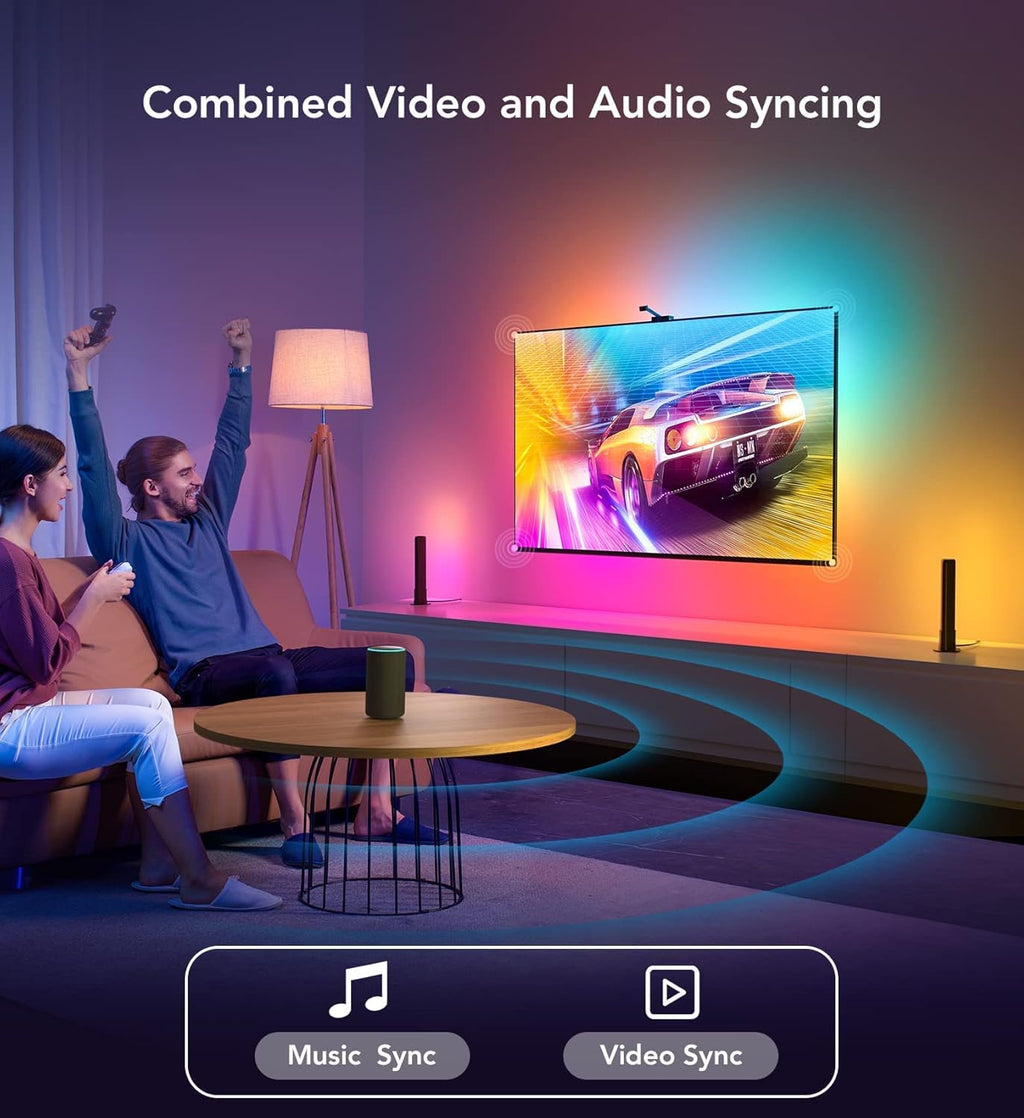 Smart Wi-Fi RGBIC LED Strip Lights & Light Bars with Camera M9858