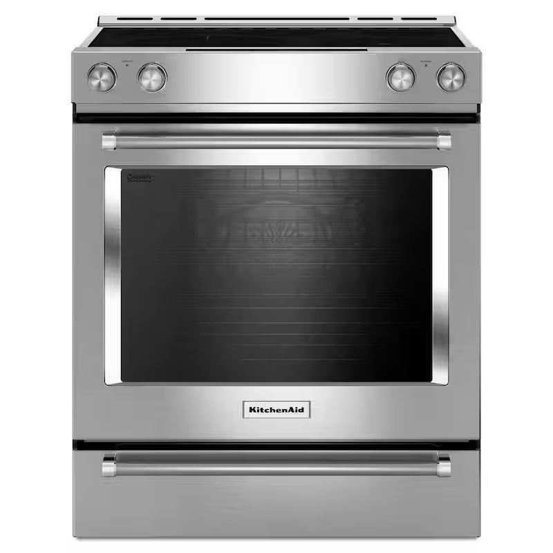 7.1 cu. ft. Slide-In Electric Range with Convection Oven Stainless Steel D843122