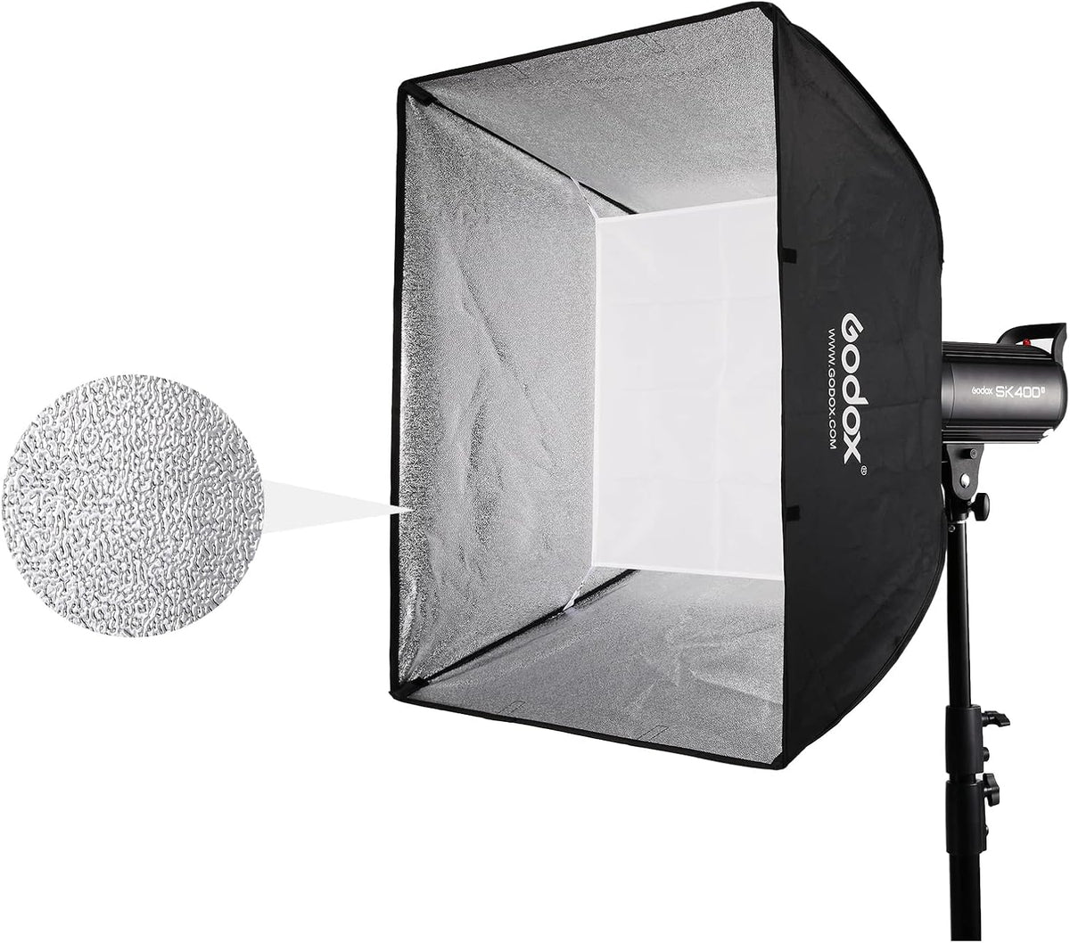 60x60cm Square Softbox Reflector with Bowens Mount and Carry Bag X593