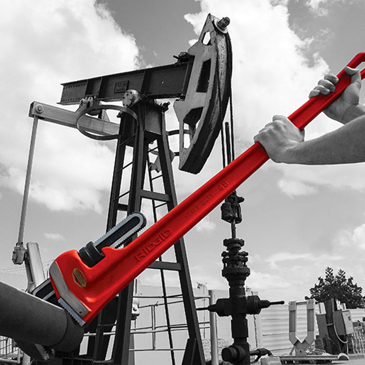48-inch Heavy-Duty Straight Pipe Wrench U2623