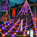 16.4 x 15.7 Ft Prelit Halloween Spider Web Net Lights with Timer Z924