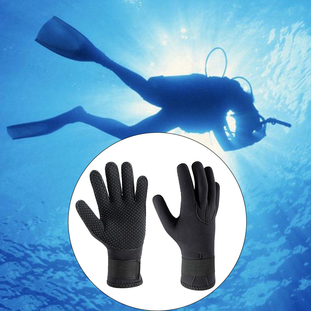 3mm Neoprene Five Finger Wetsuit Gloves N42847