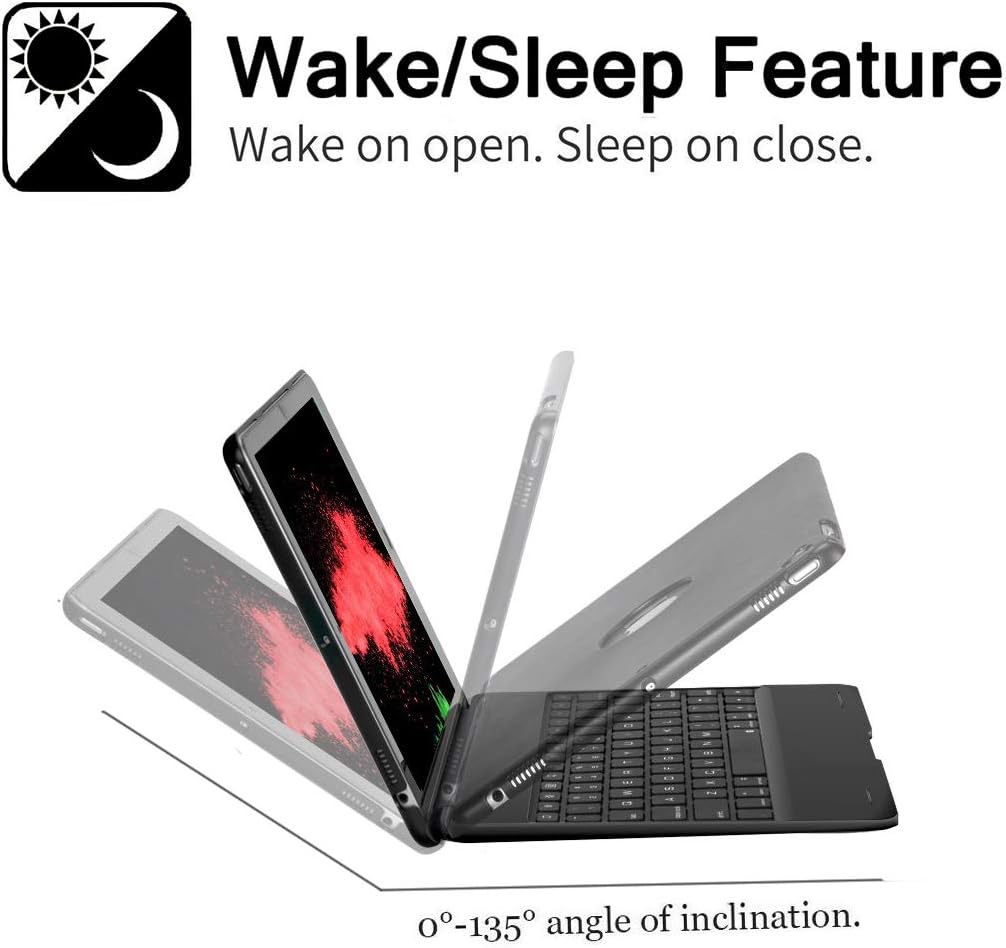 Wireless Keyboard Case for iPad Mini with Folding Stand (Black) O421066