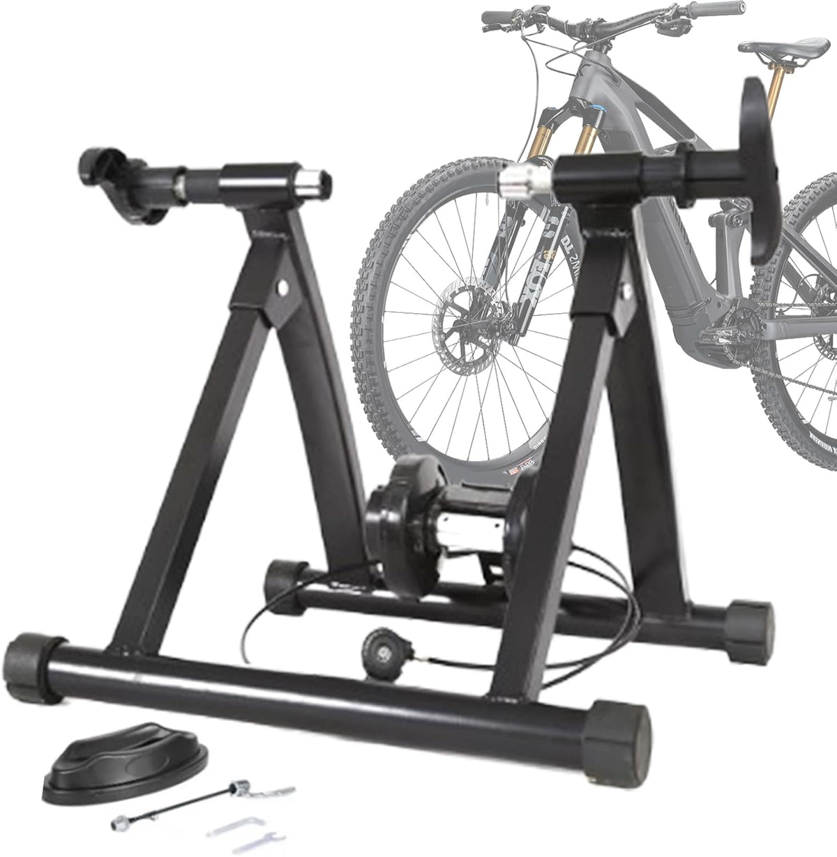 Black Magnetic Folding Bike Trainer Stand A7448