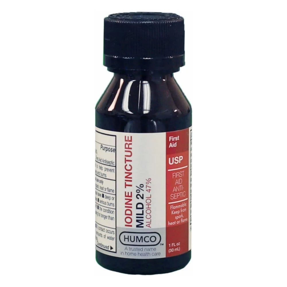 5 Pack Iodine Tincture 2% USP 1oz L6598