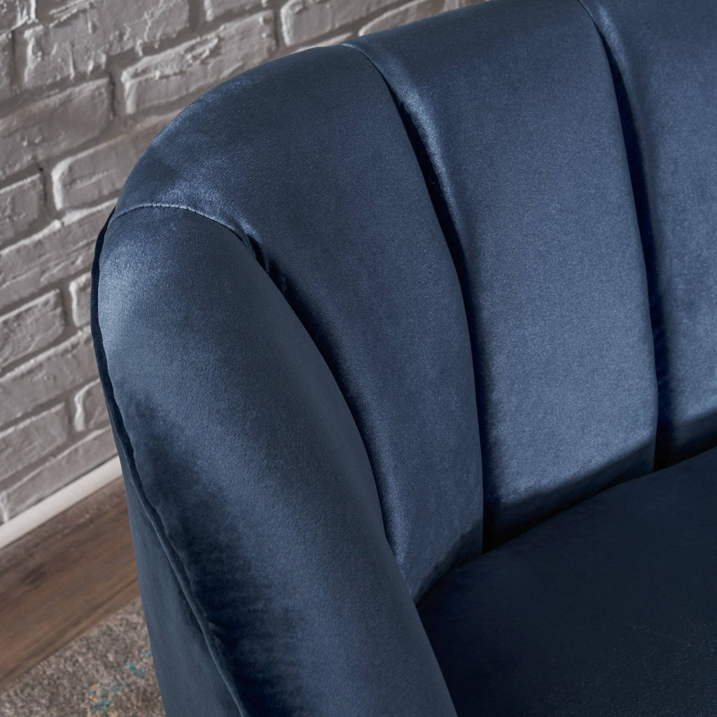 Modern Velvet Settee D18894