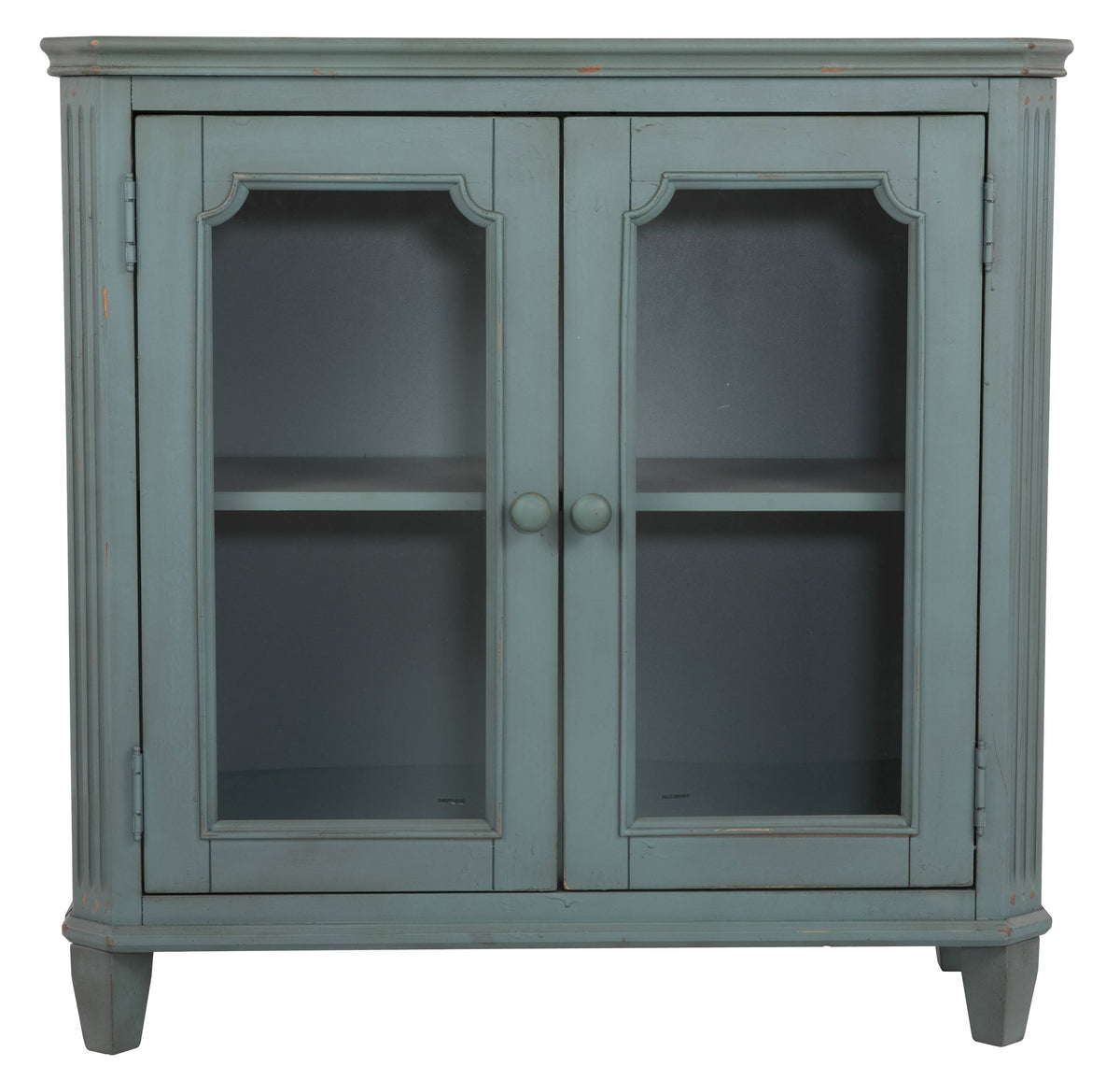 Antique Teal Door Accent Cabinet O775127