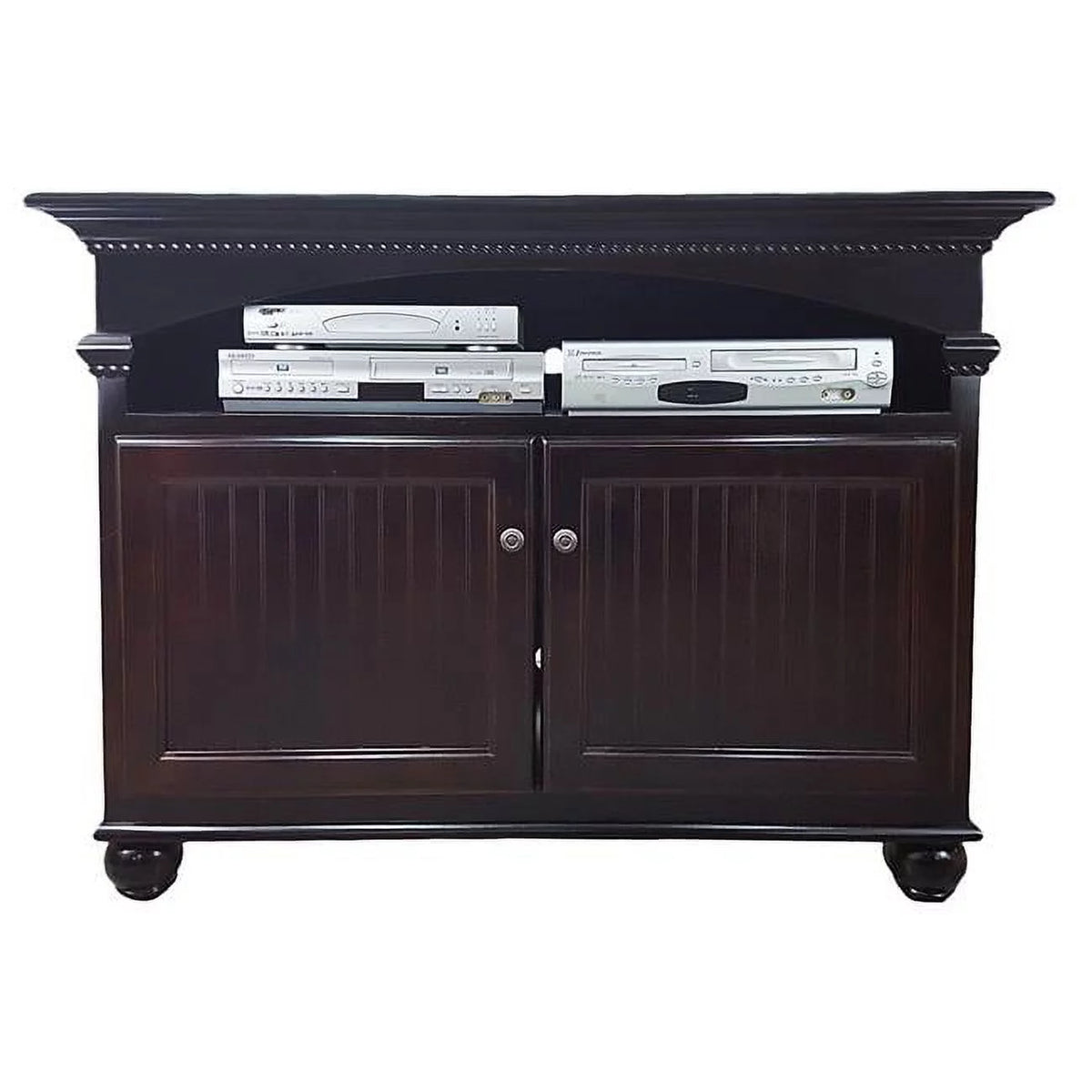 Yellow TV Stand with Fixed Half Shelf M463284