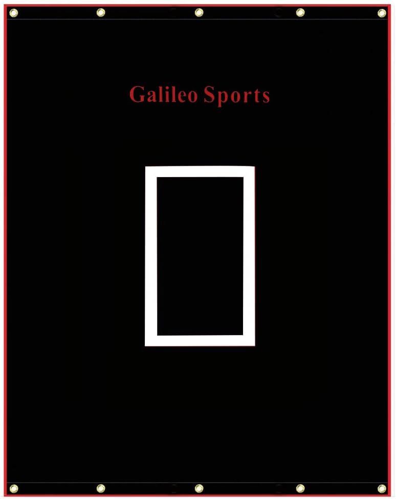Baseball Backstop with Strike Zone, Rubber Vinyl Backstop, Pack of 2 N538955