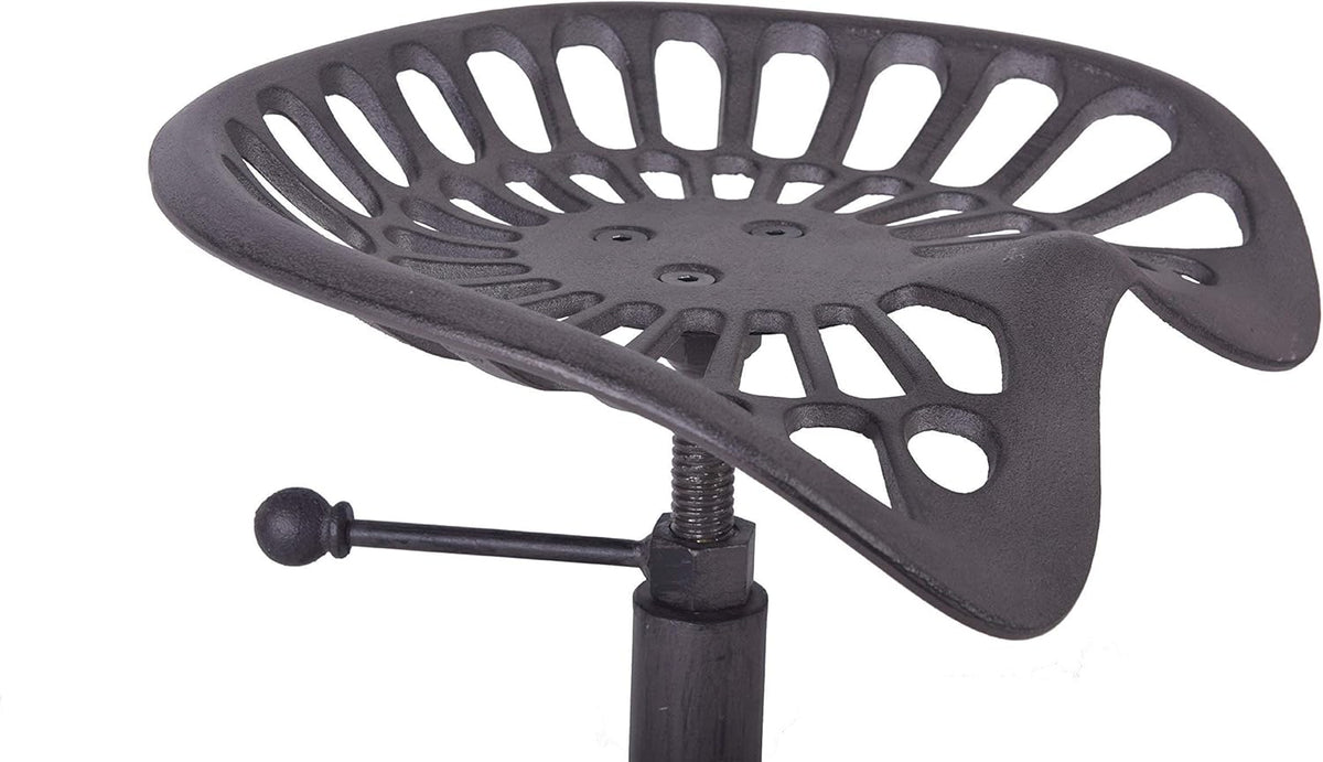 Adjustable Swivel Bar Stool with Cast Iron Seat G942177