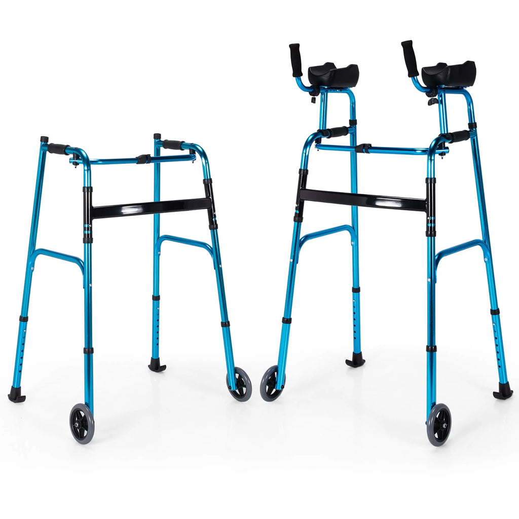Folding Aluminum Alloy Walker with Armrest Support T948