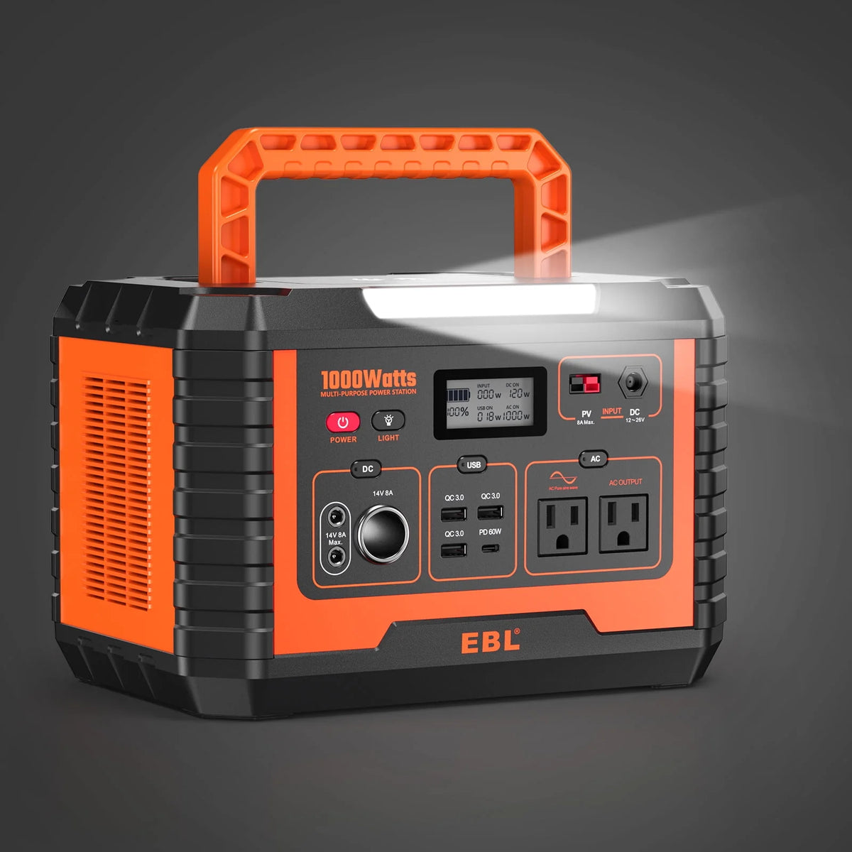 1000W Portable Solar Power Station B9065