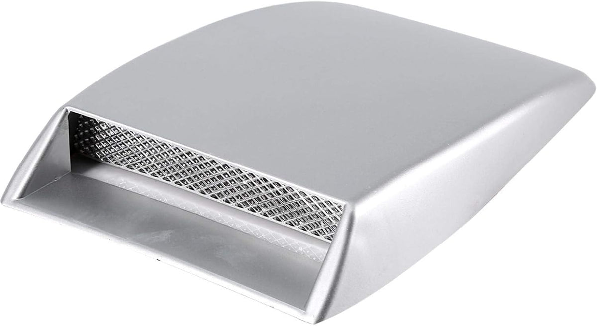 White Car Hood Simulation Decorative Air Outlet Sticker Cover U9104