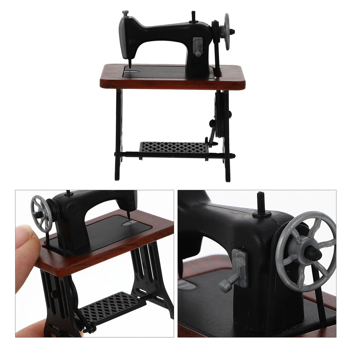 Miniature Wooden Dollhouse Furniture Sewing Machine B207807