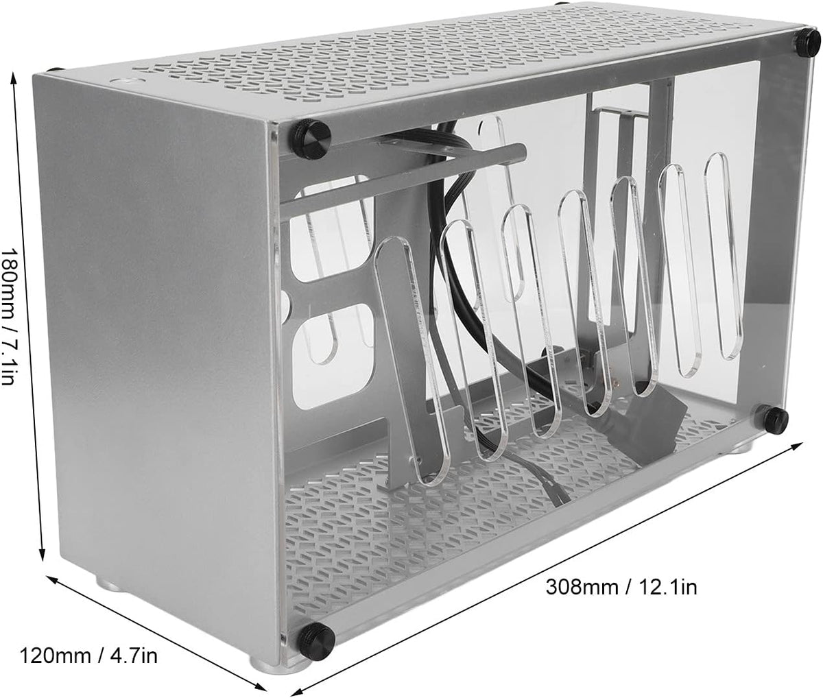 Mini Aluminum ITX Computer Case U56517