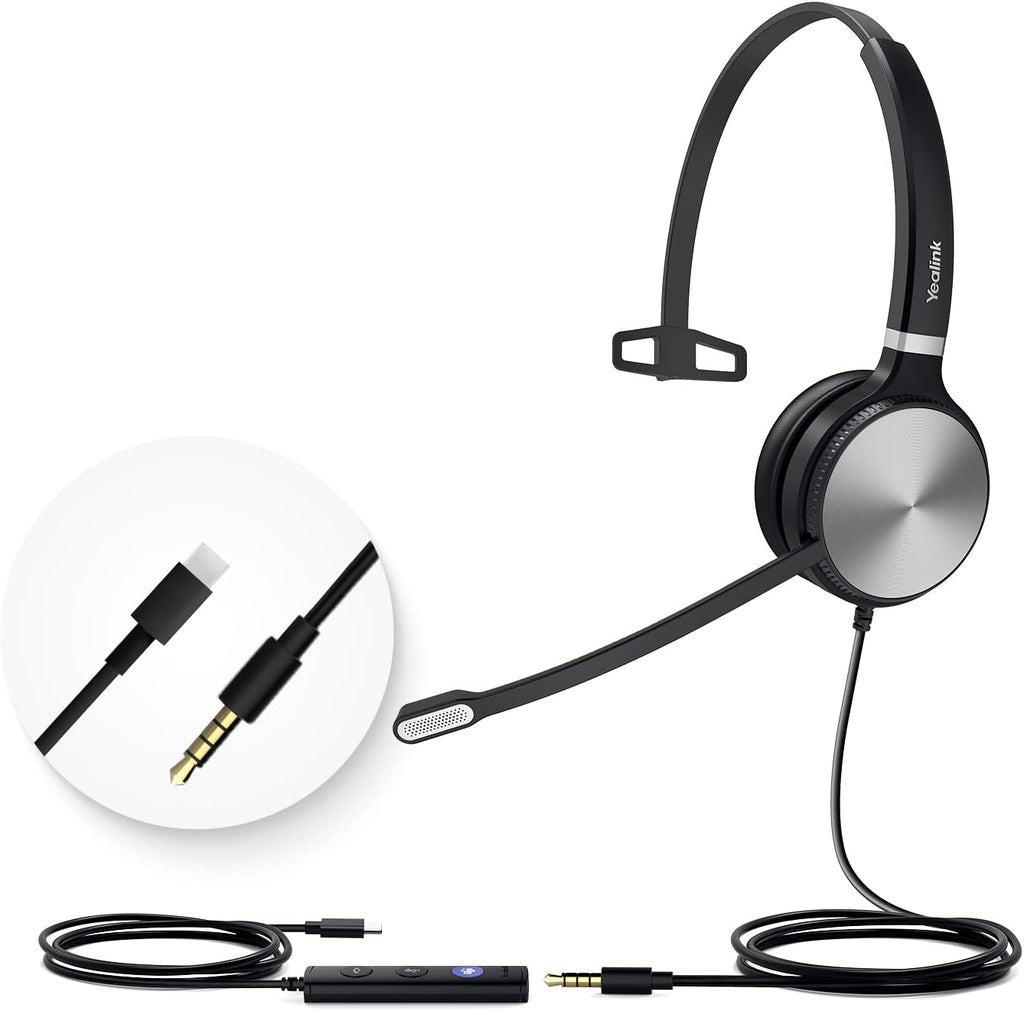 UH36-MONO Teams Certified USB Wired Noise Cancelling Headset with Mic Pack of 2 M793364