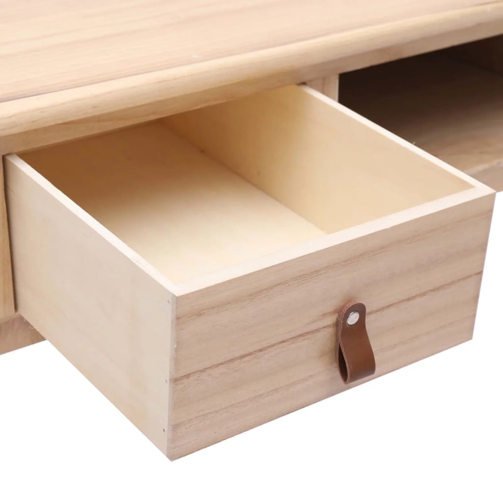 Writing Desk with 2 Storage Drawers Wood Study Table A66369
