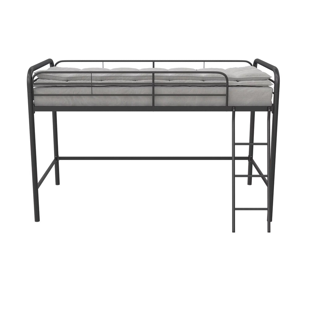 Black Twin Metal Kids Loft Bed Z6670