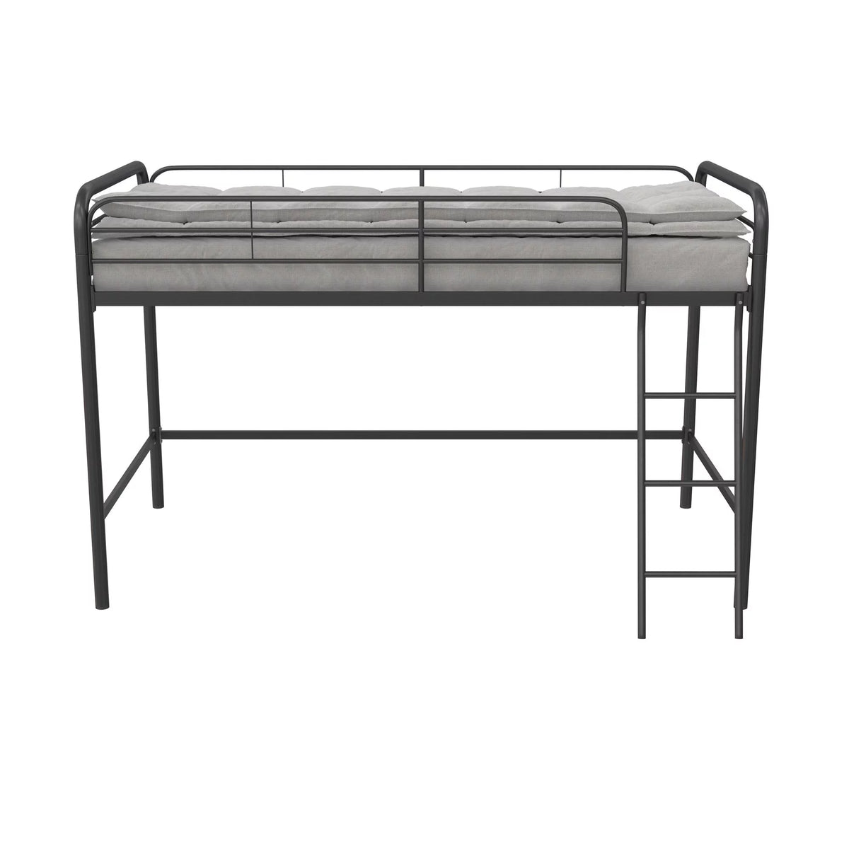 Black Twin Metal Kids Loft Bed Z6670