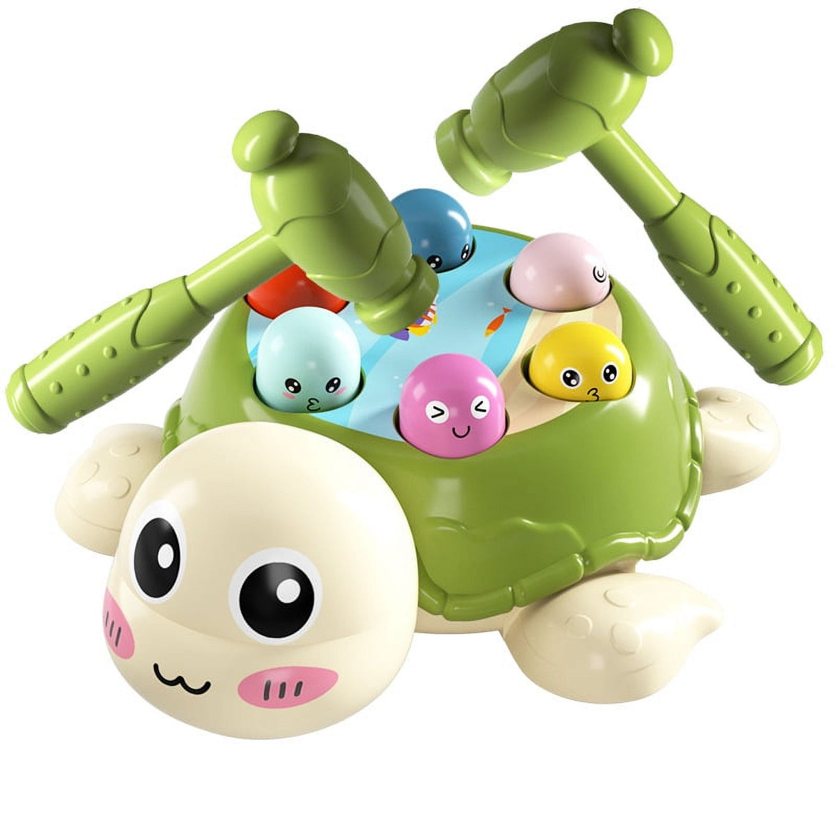 Knocking Toy Whack Tortoise Game Hammer Whacking Toy Q932