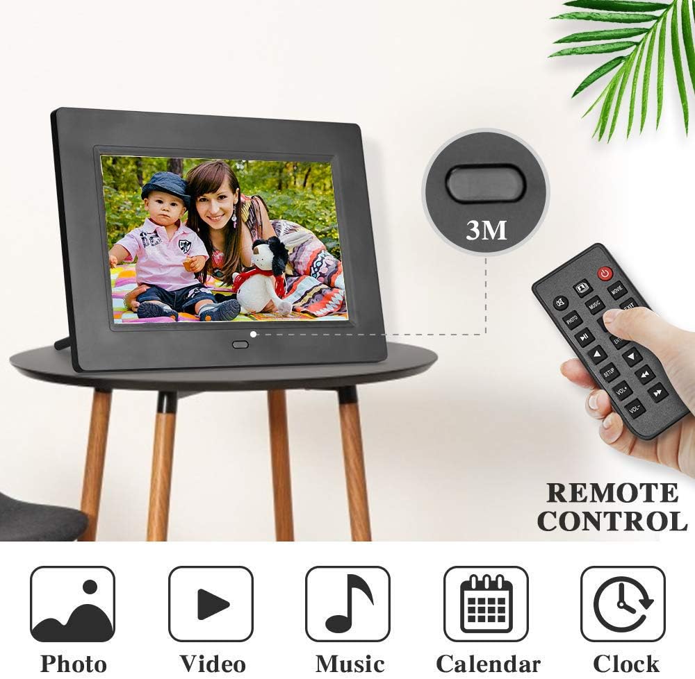 10 Inch Digital Picture Frame with Remote Control Black V56016