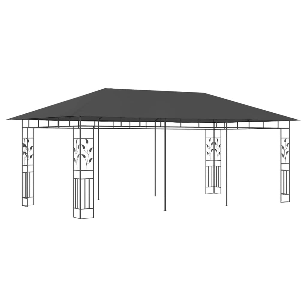Anthracite Gazebo with Mosquito Net K707443