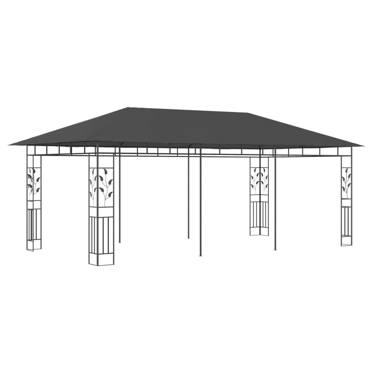 Anthracite Gazebo with Mosquito Net K707443