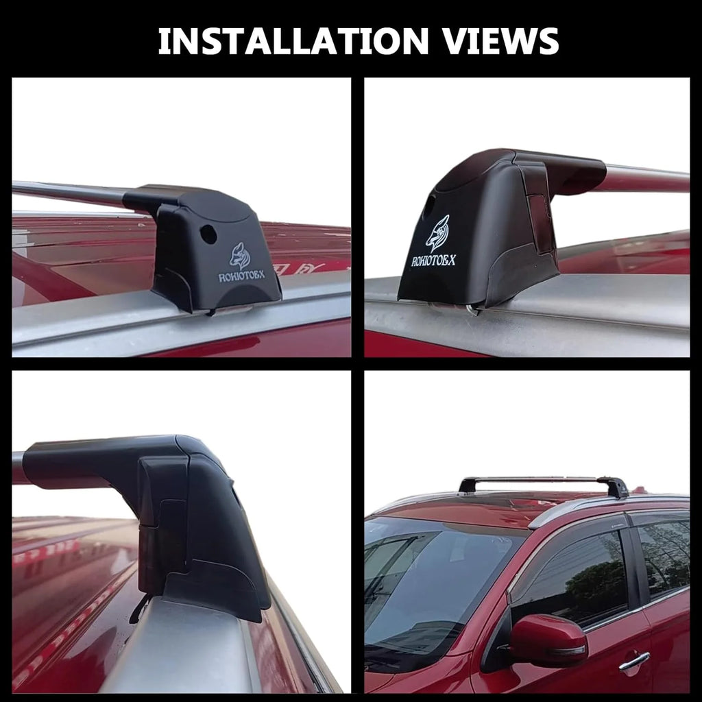 Lockable Roof Rack Crossbars with Flush Side Rails P625318