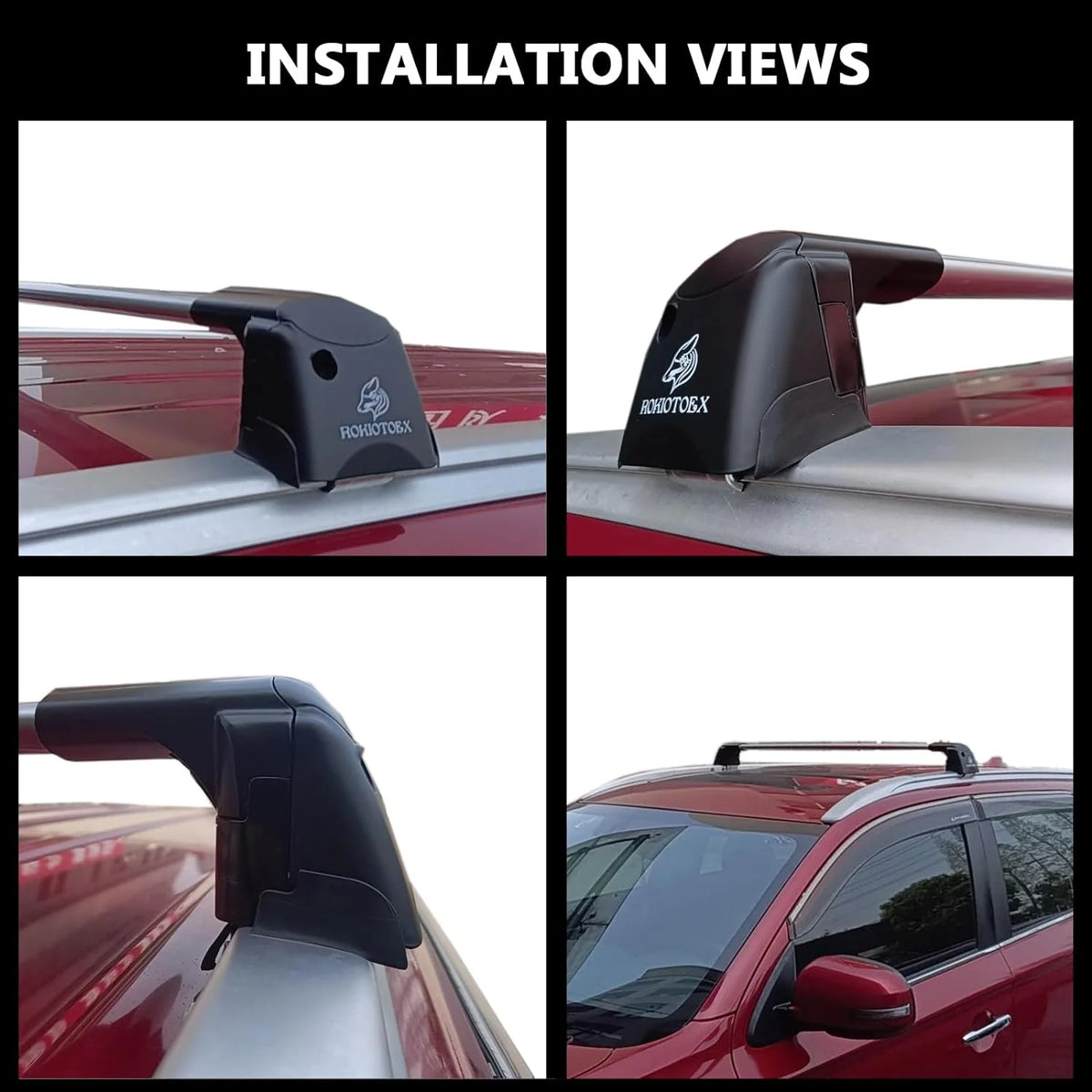 Lockable Roof Rack Crossbars with Flush Side Rails P625318