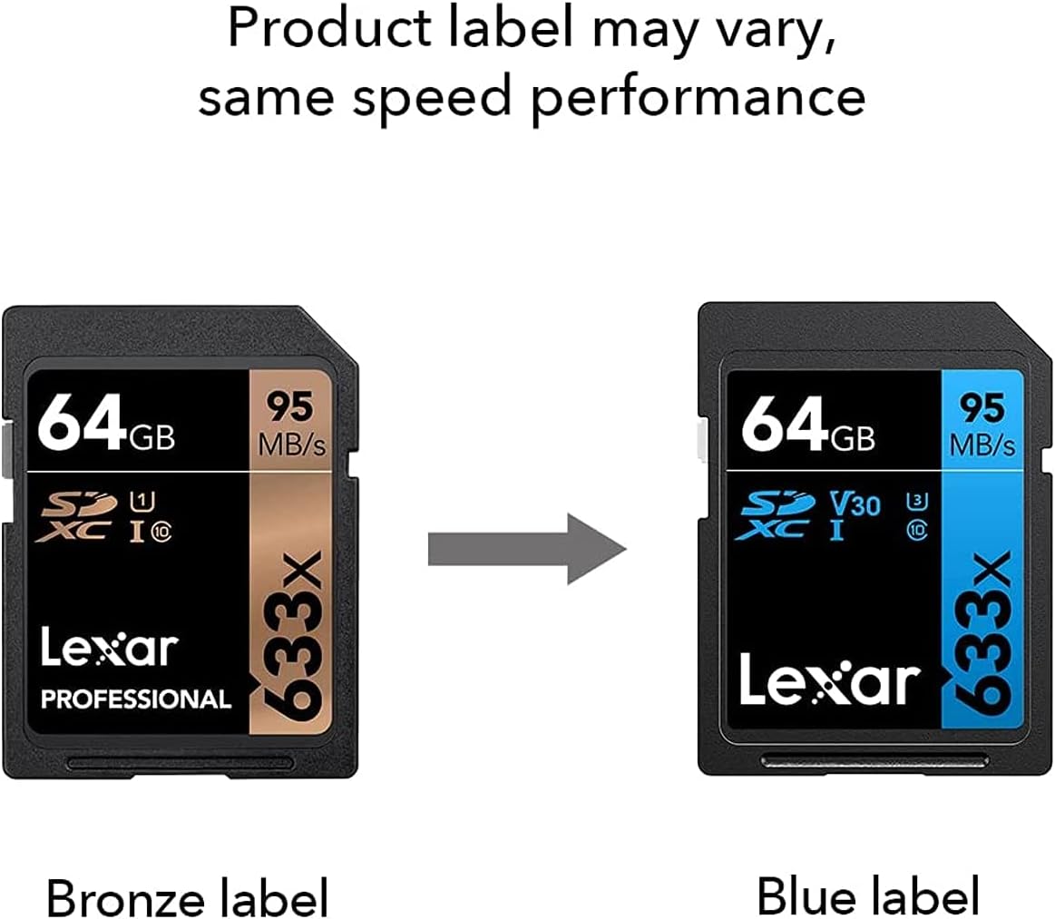 64GB Class 10 SDXC Memory Card 3-Pack E78751